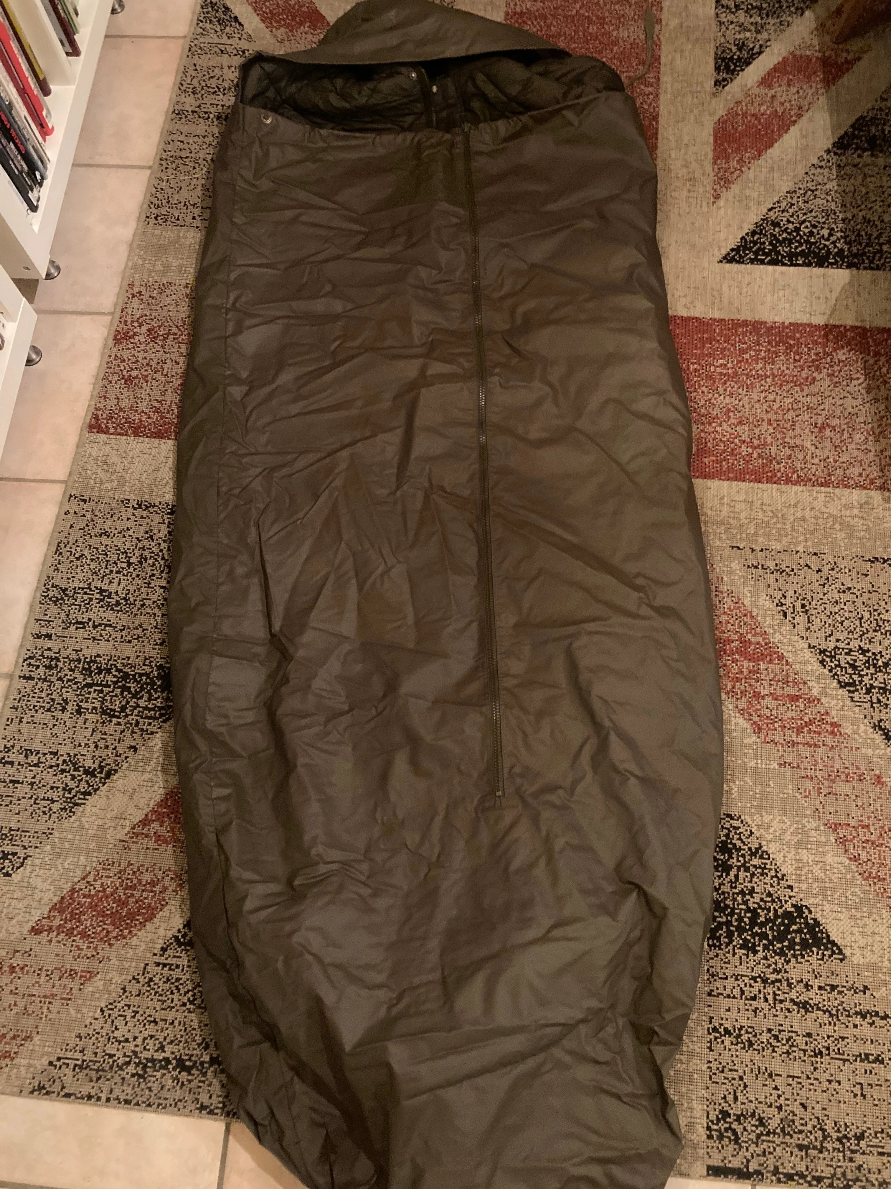 Sleeping Bag, Swiss Army Vintage Sleeping Bag with Bivi Bag