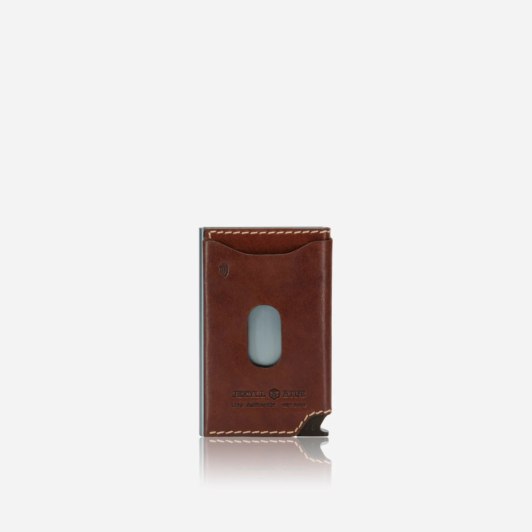 Slim Card Slide Wallet, Mocha