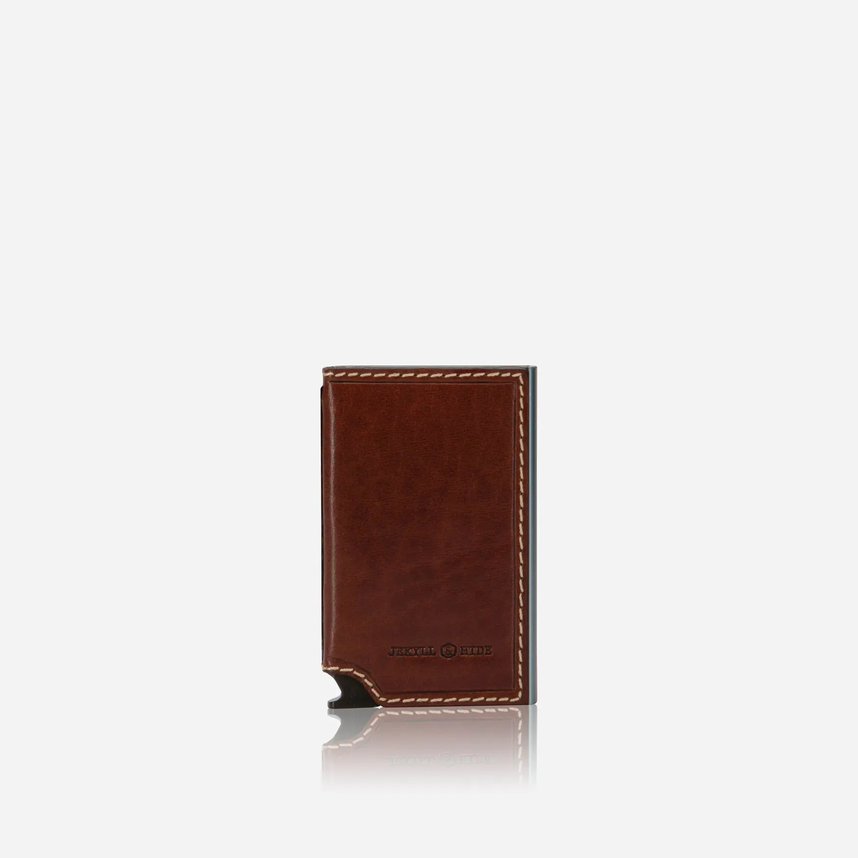 Slim Card Slide Wallet, Mocha