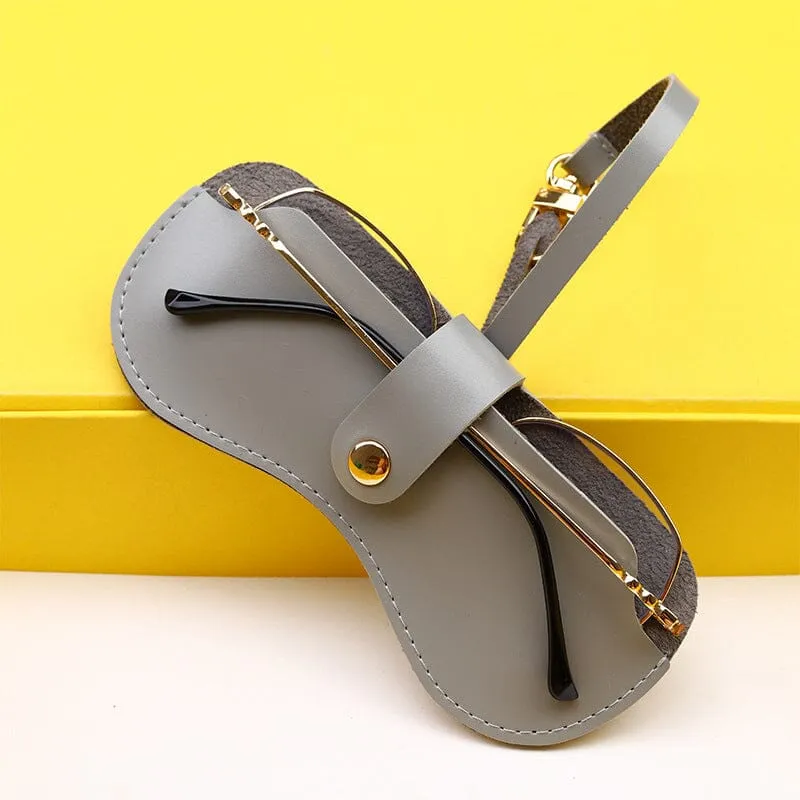 Soft Leather Sunglasses Bag