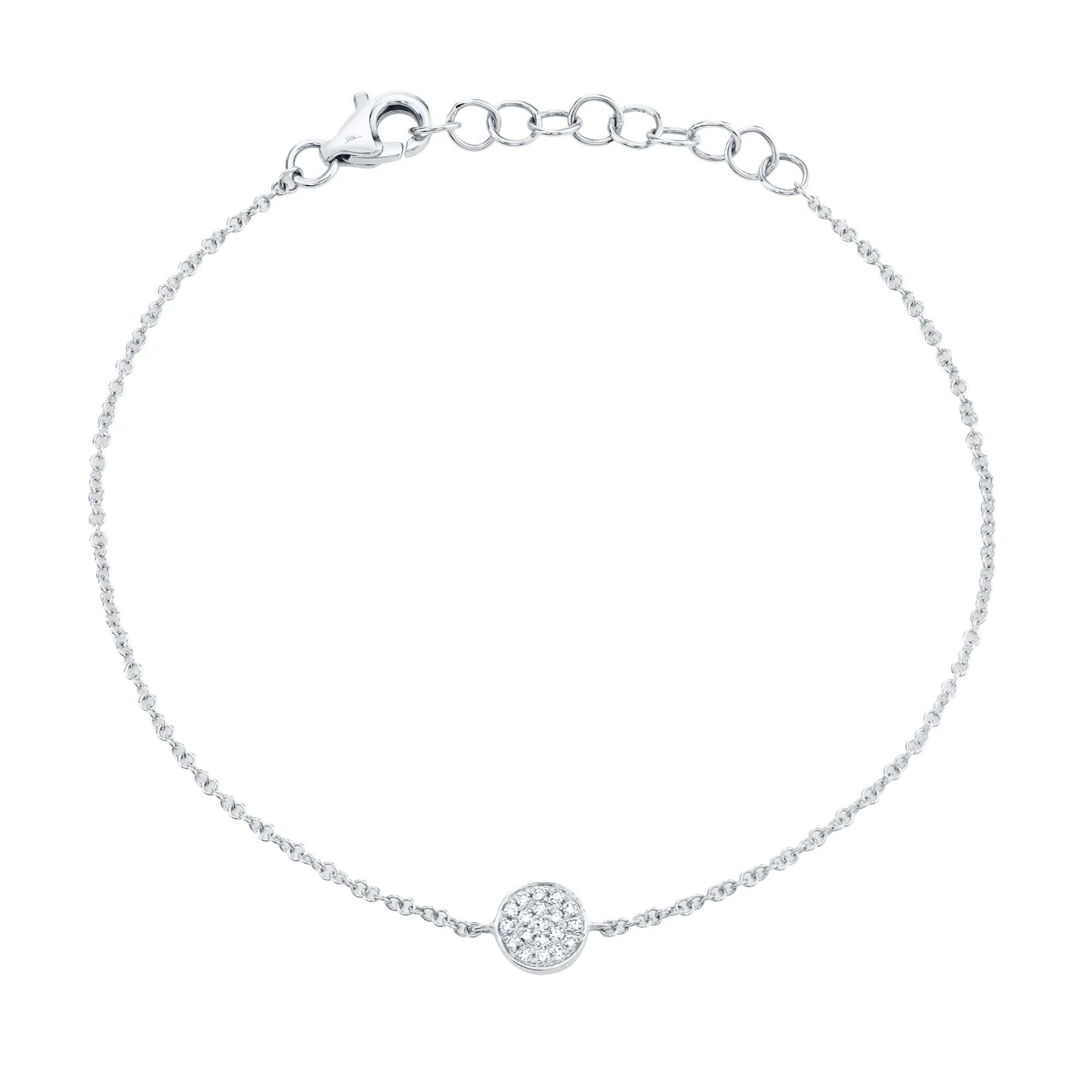 Sparkling Disc Diamond Bracelet