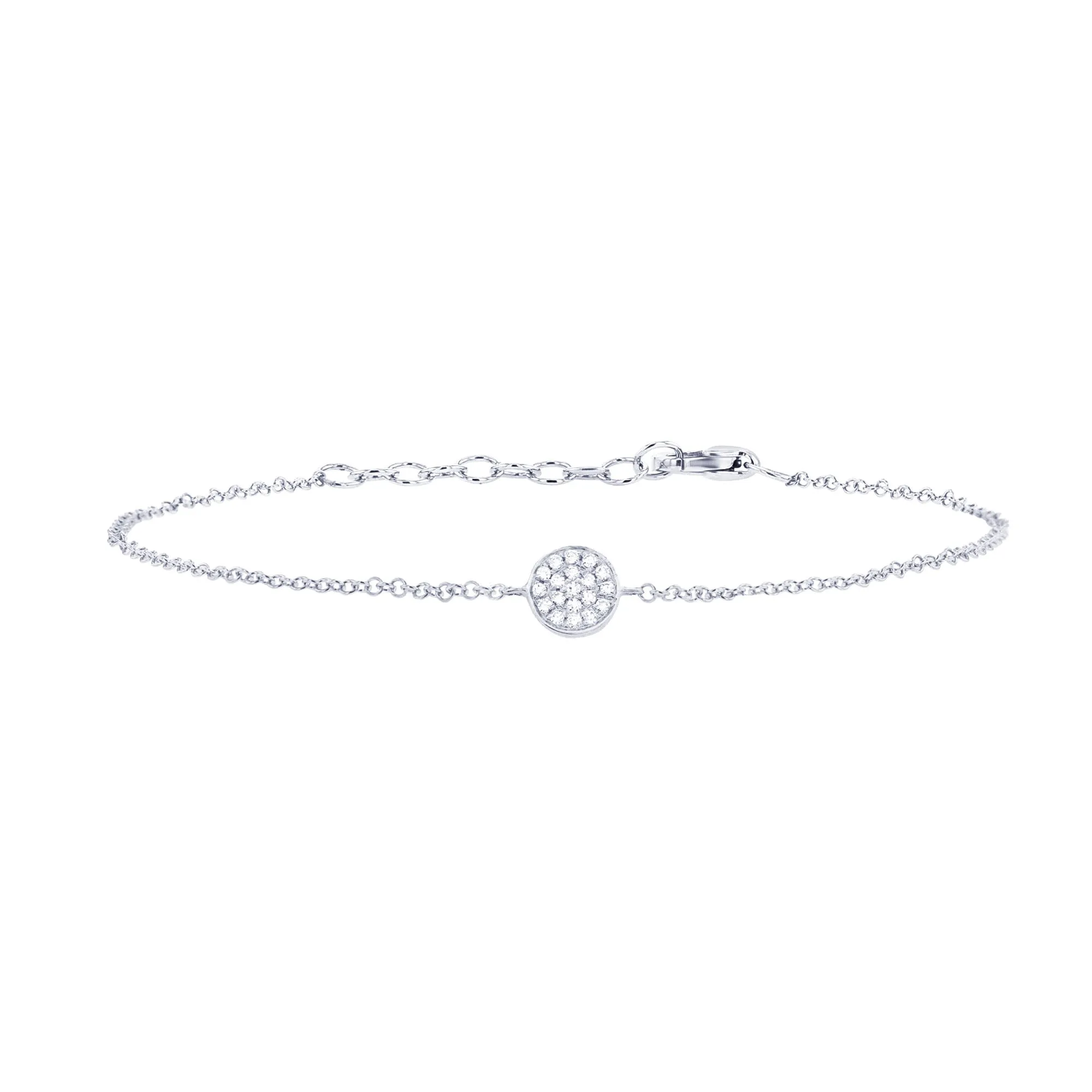 Sparkling Disc Diamond Bracelet