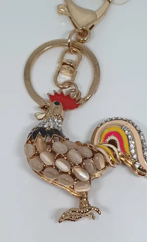 Sparkling Rooster Keyring