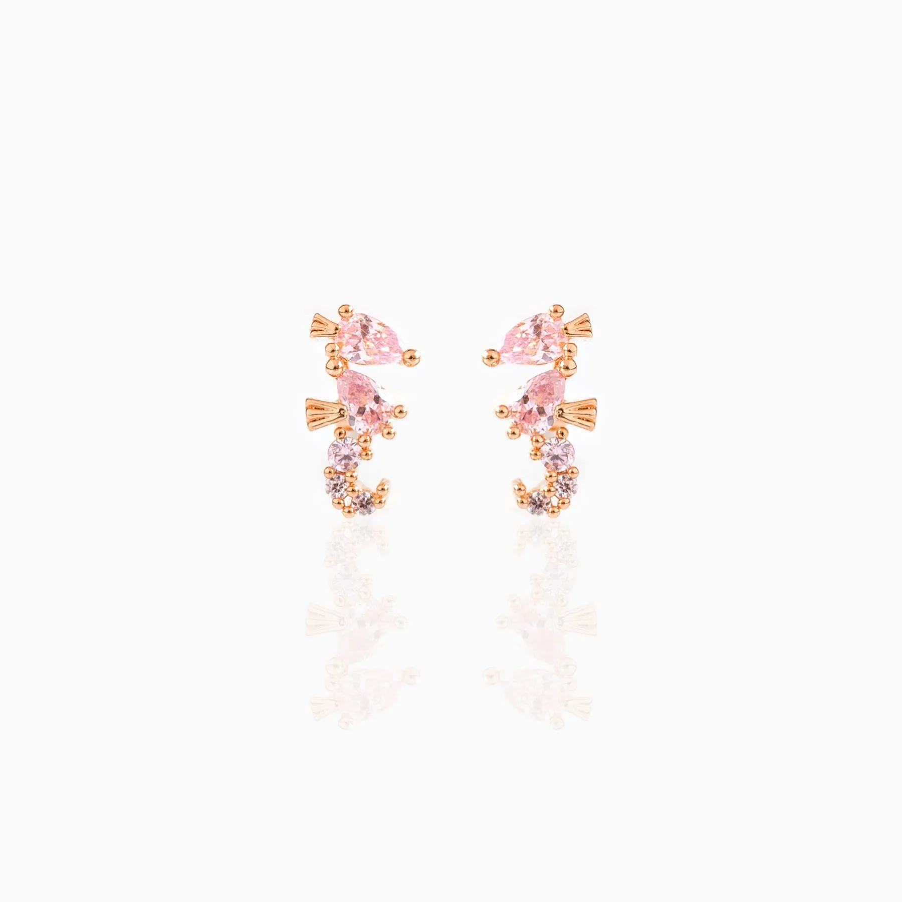 Sparkling Seahorse Studs