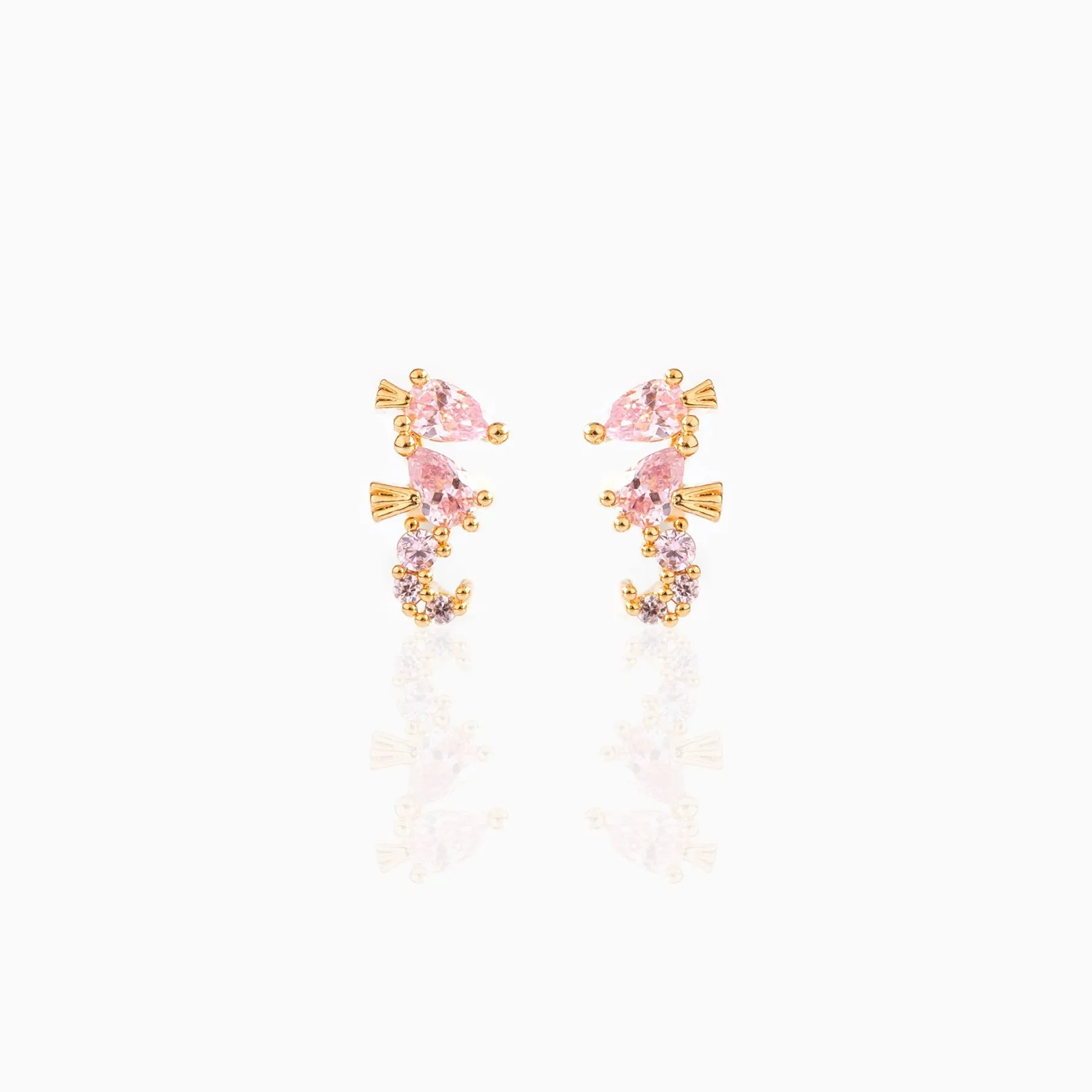 Sparkling Seahorse Studs