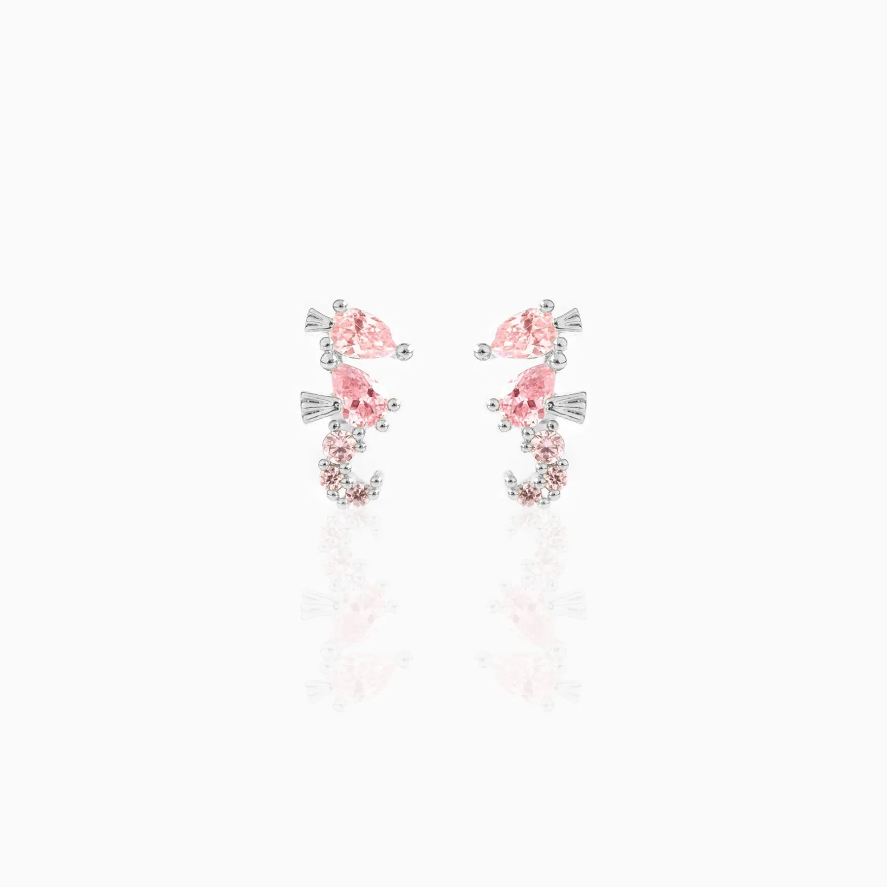 Sparkling Seahorse Studs