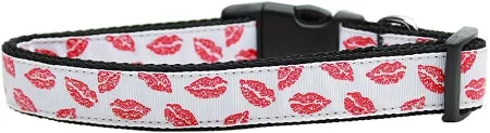 Sparkling Smooches Nylon Dog Collar Xs