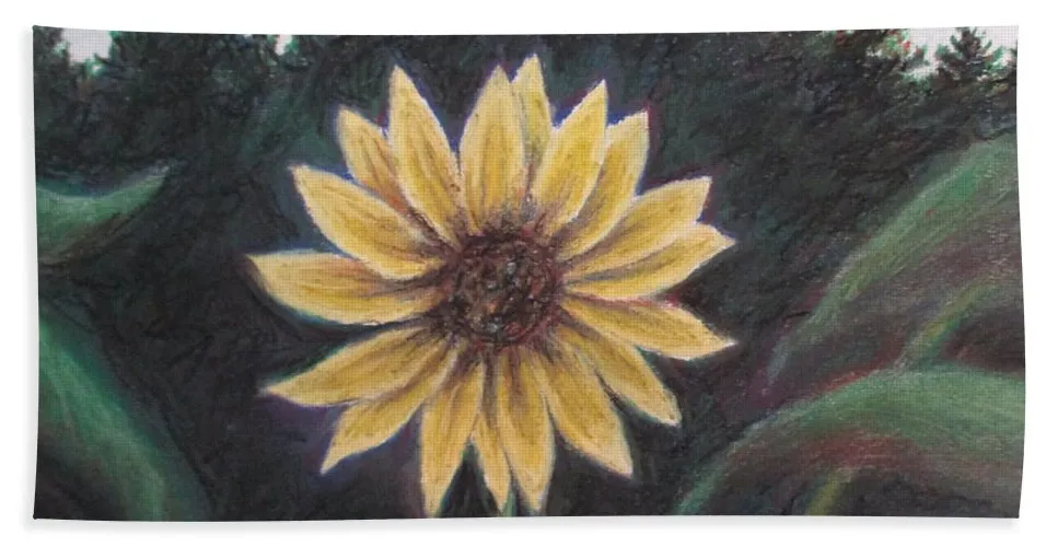 Spinning Flower Sun - Beach Towel