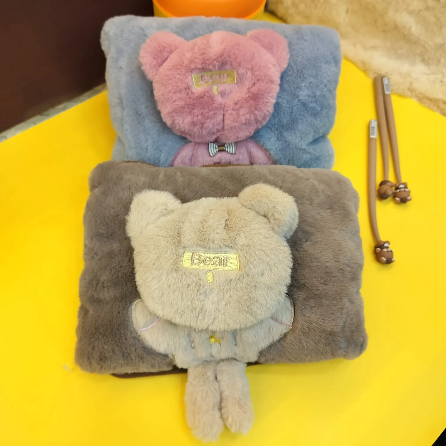 Stylish Happy Teddy Bear Hot Water Electrical Pillow