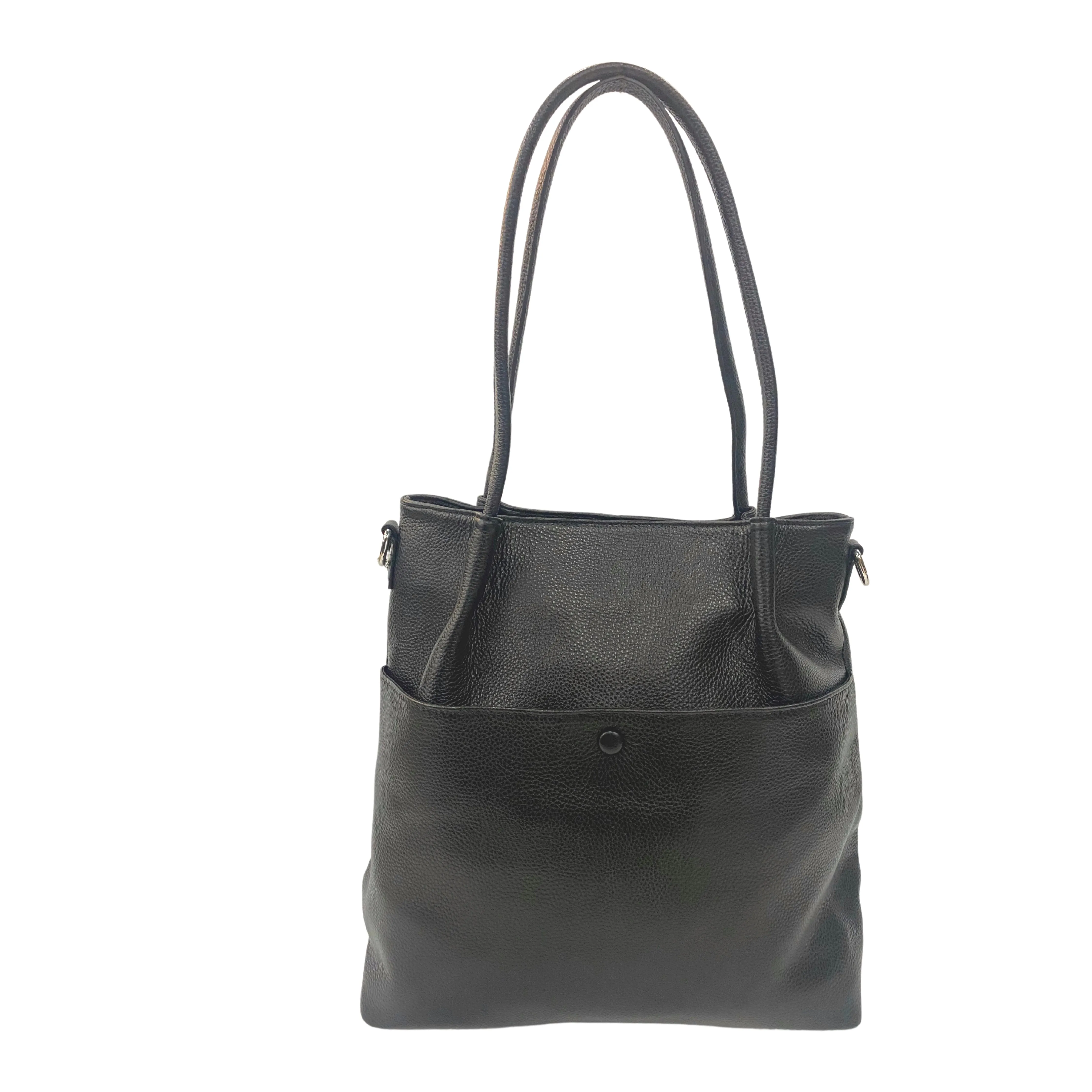 Stylish Leather Bucket Bag with Strap - Multiple Colors