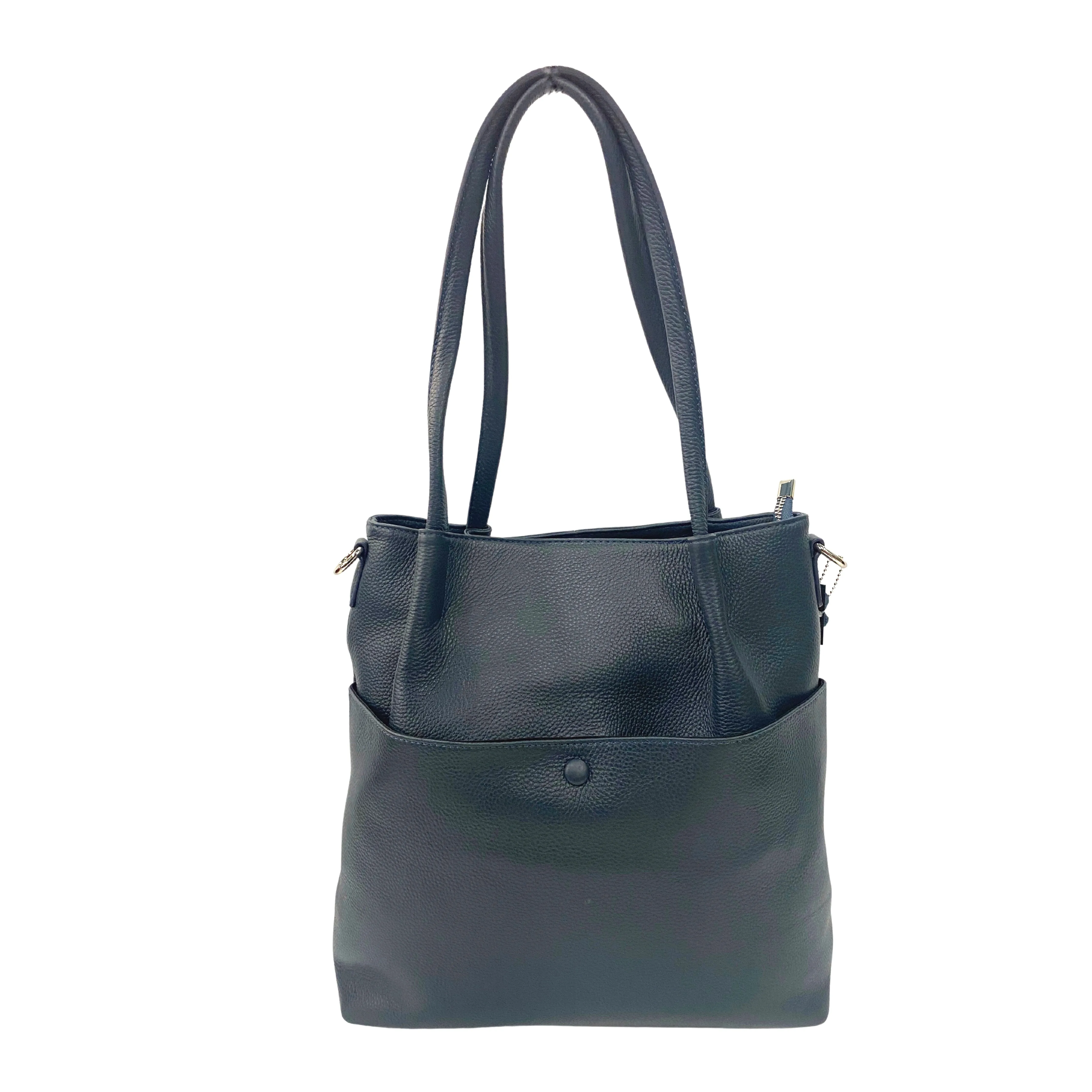 Stylish Leather Bucket Bag with Strap - Multiple Colors