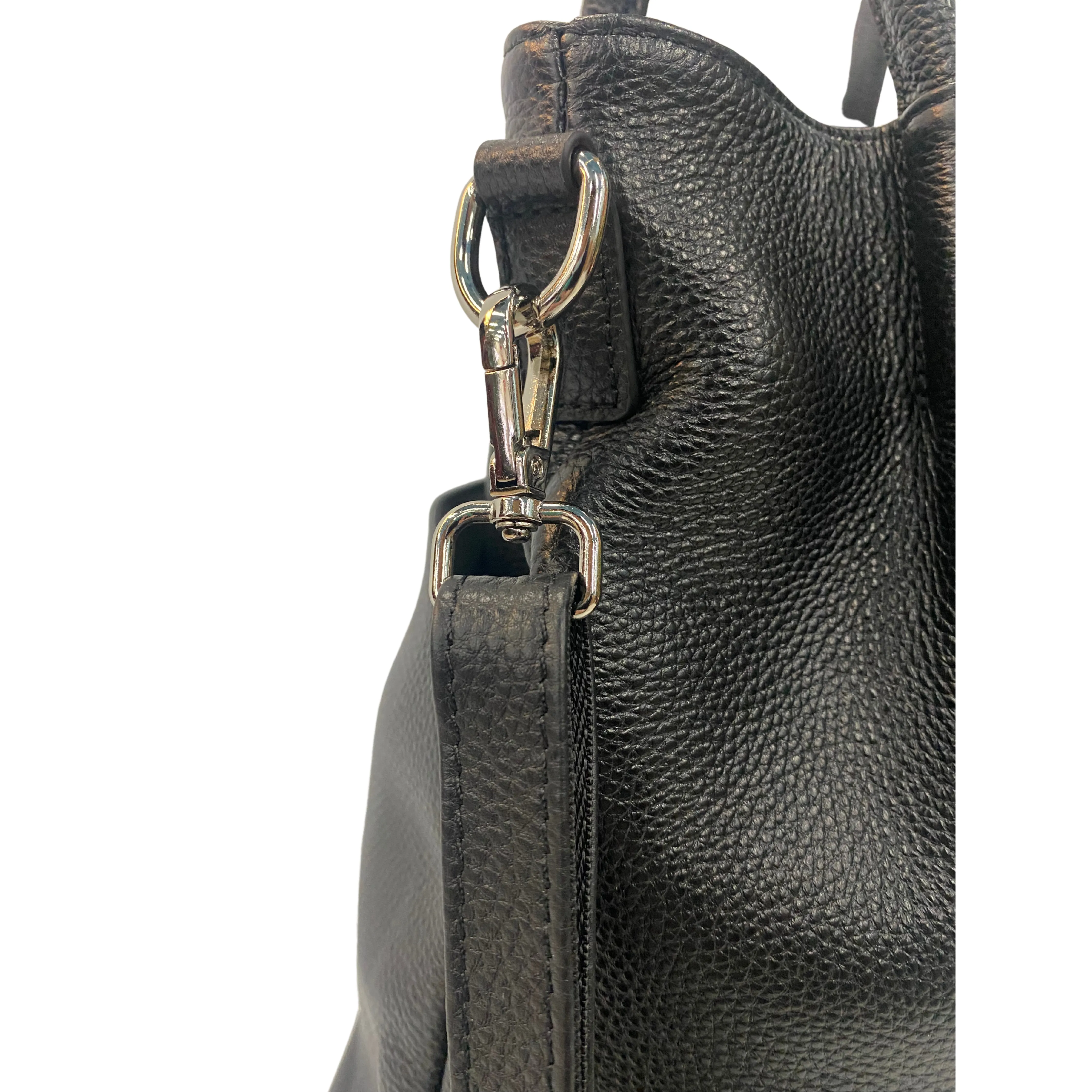 Stylish Leather Bucket Bag with Strap - Multiple Colors