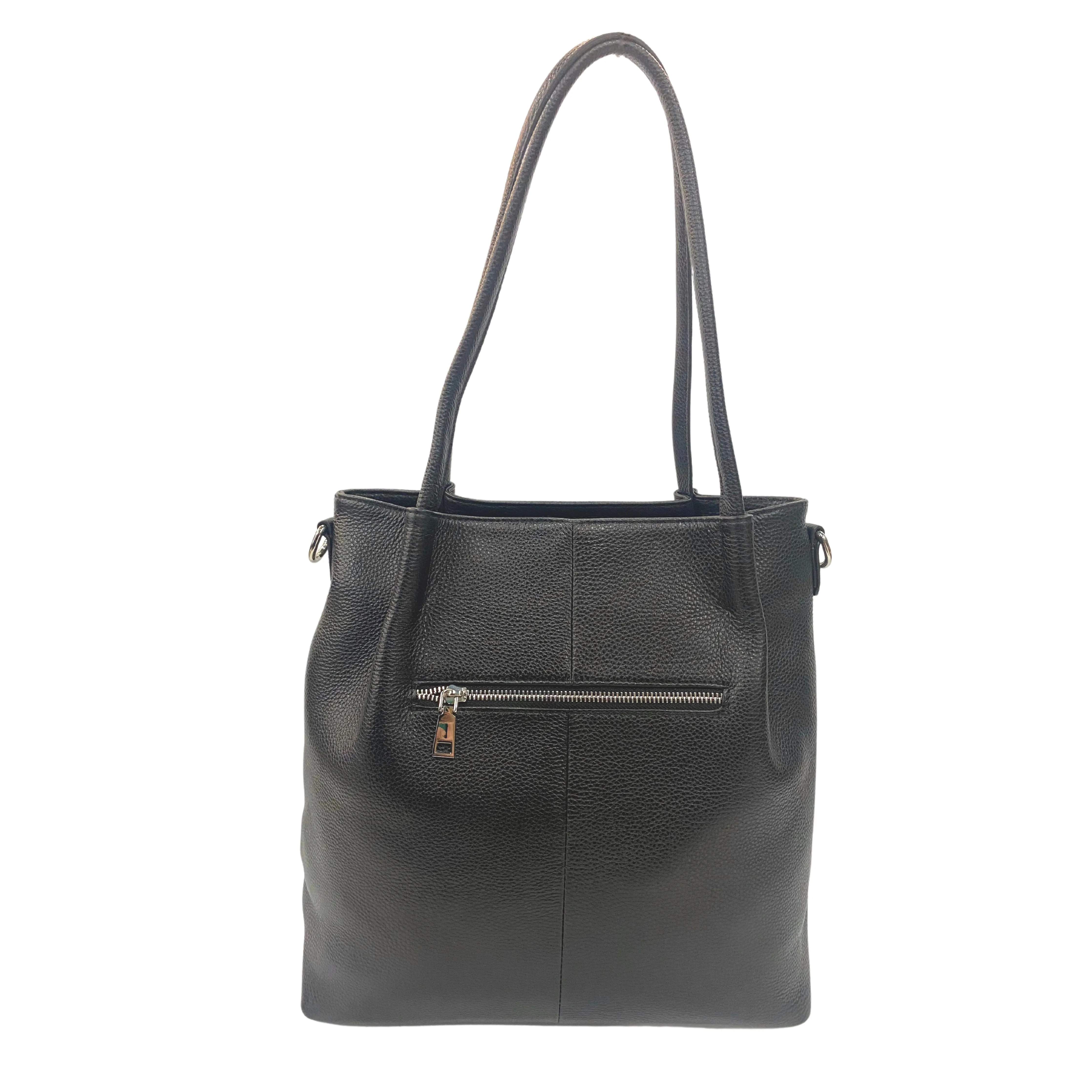 Stylish Leather Bucket Bag with Strap - Multiple Colors