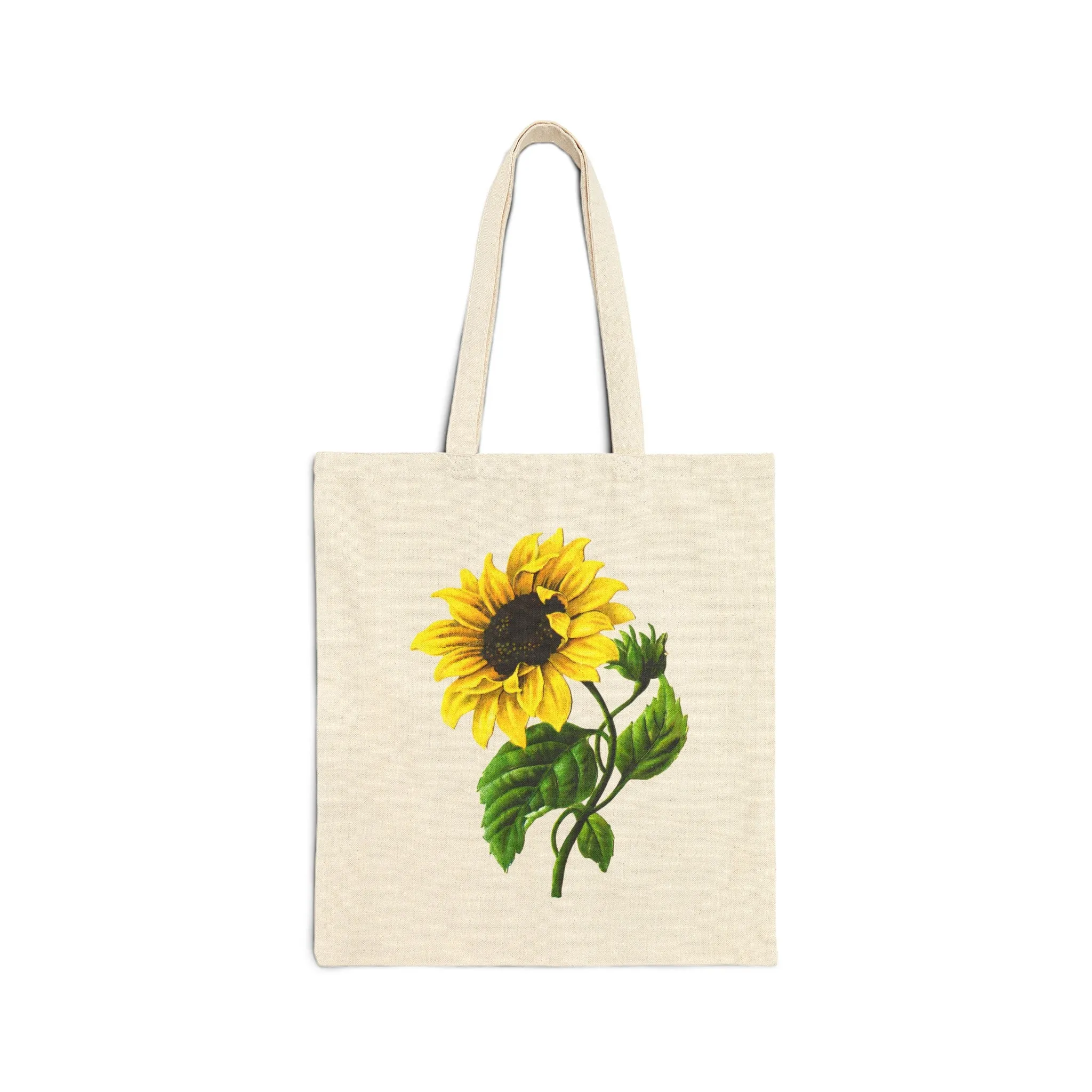 Sunflower Cotton Canvas Tote Bag