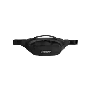 Supreme Leather Waist Bag Black