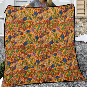 Takwakin Harvest Carrot Lightweight & Breathable Quilt With Edge-wrapping Strips