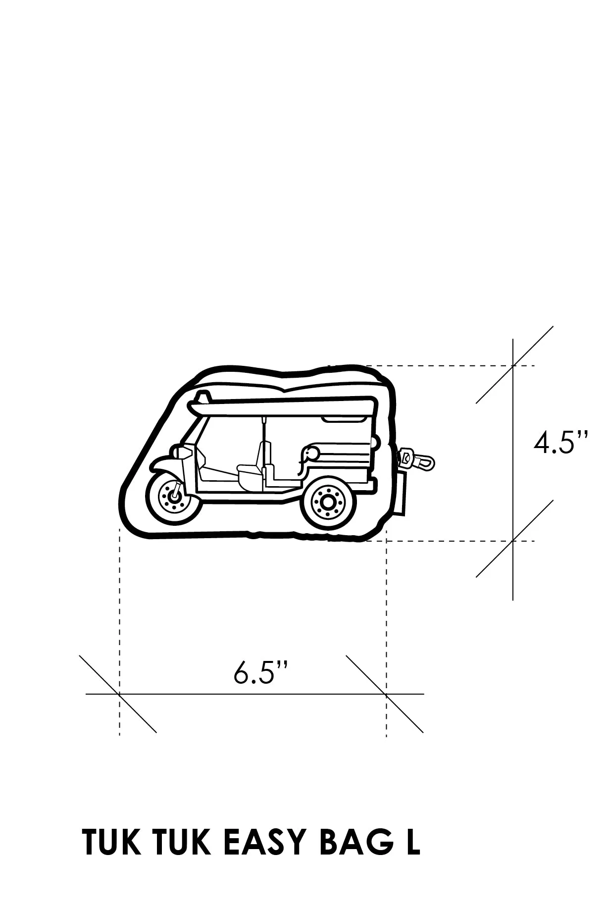 TUK TUK EASY BAG - L : GREEN