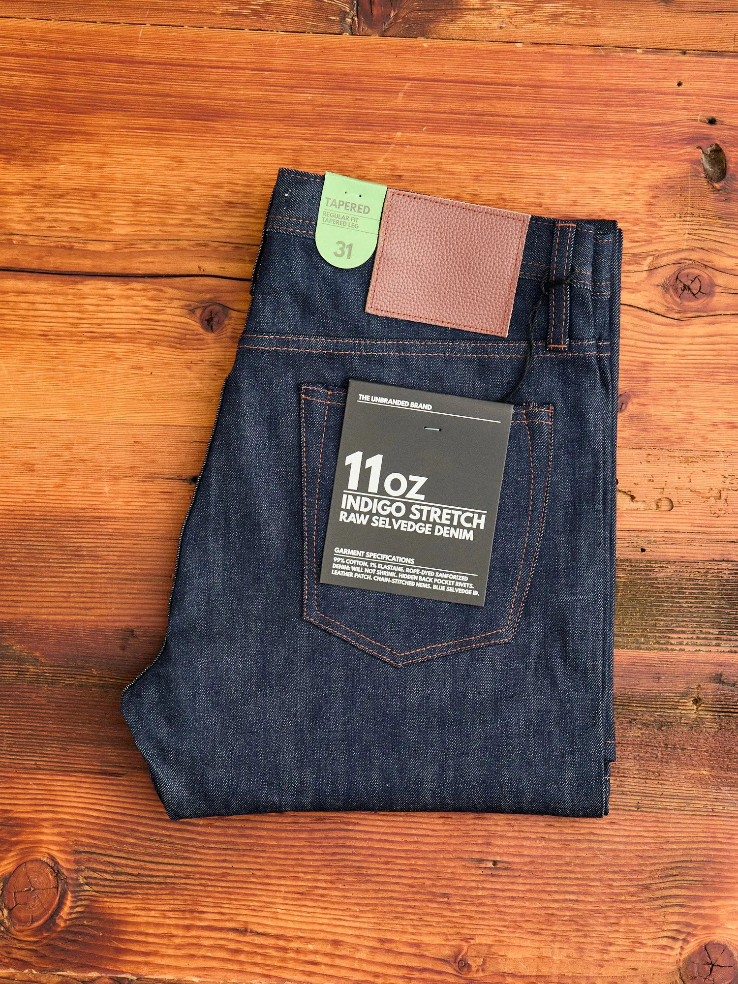 UB222 11oz Stretch Selvedge Denim - Tapered Fit