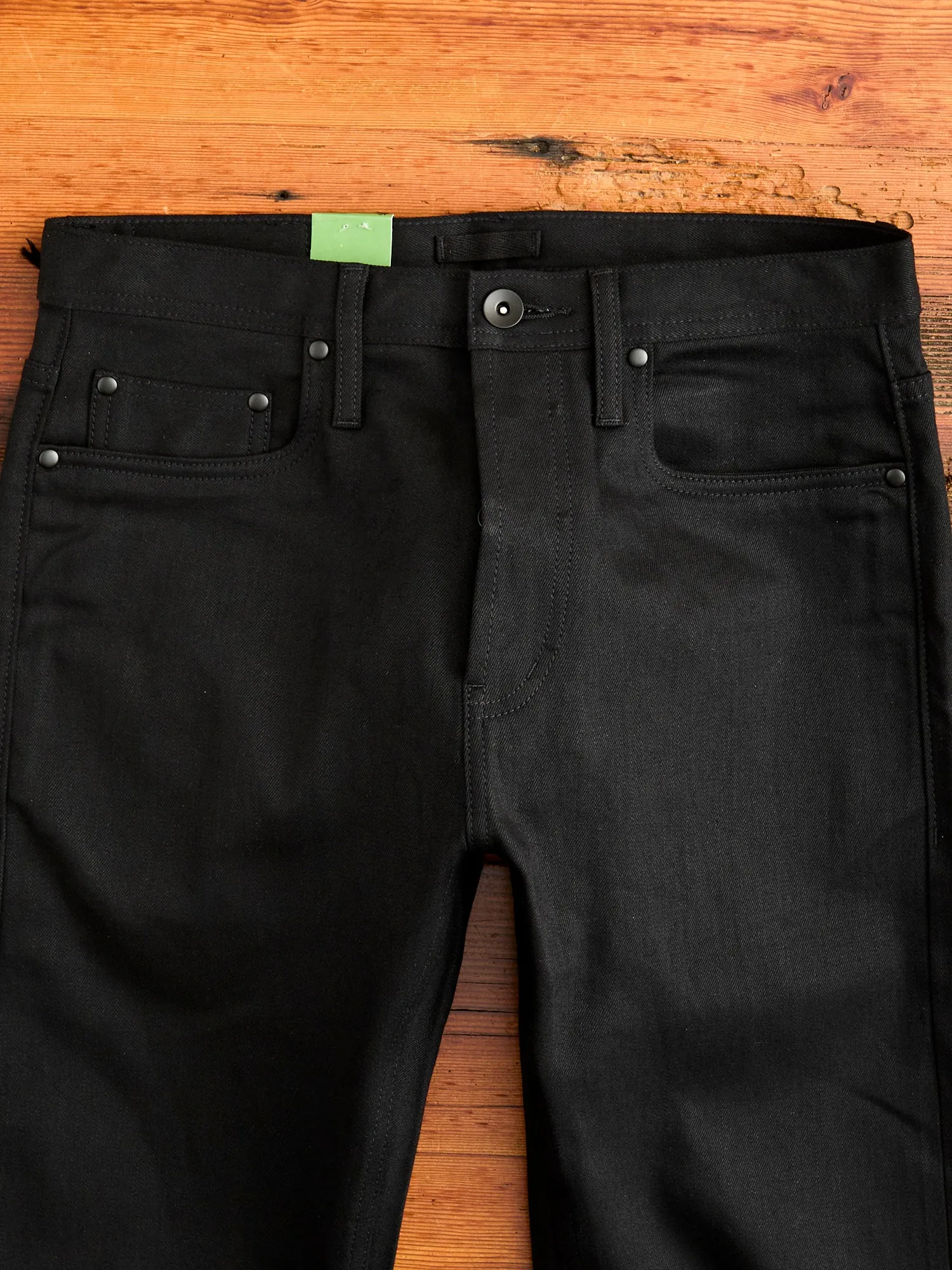 UB244 11oz Black Stretch Selvedge - Tapered Fit