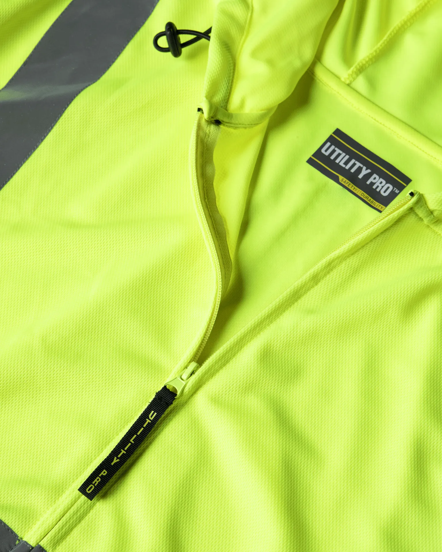 UHV829 HiVis Ultra Light Full Zip Hoodie