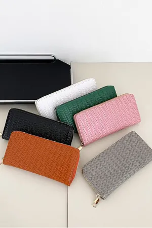 Vegan Leather Long Wallet