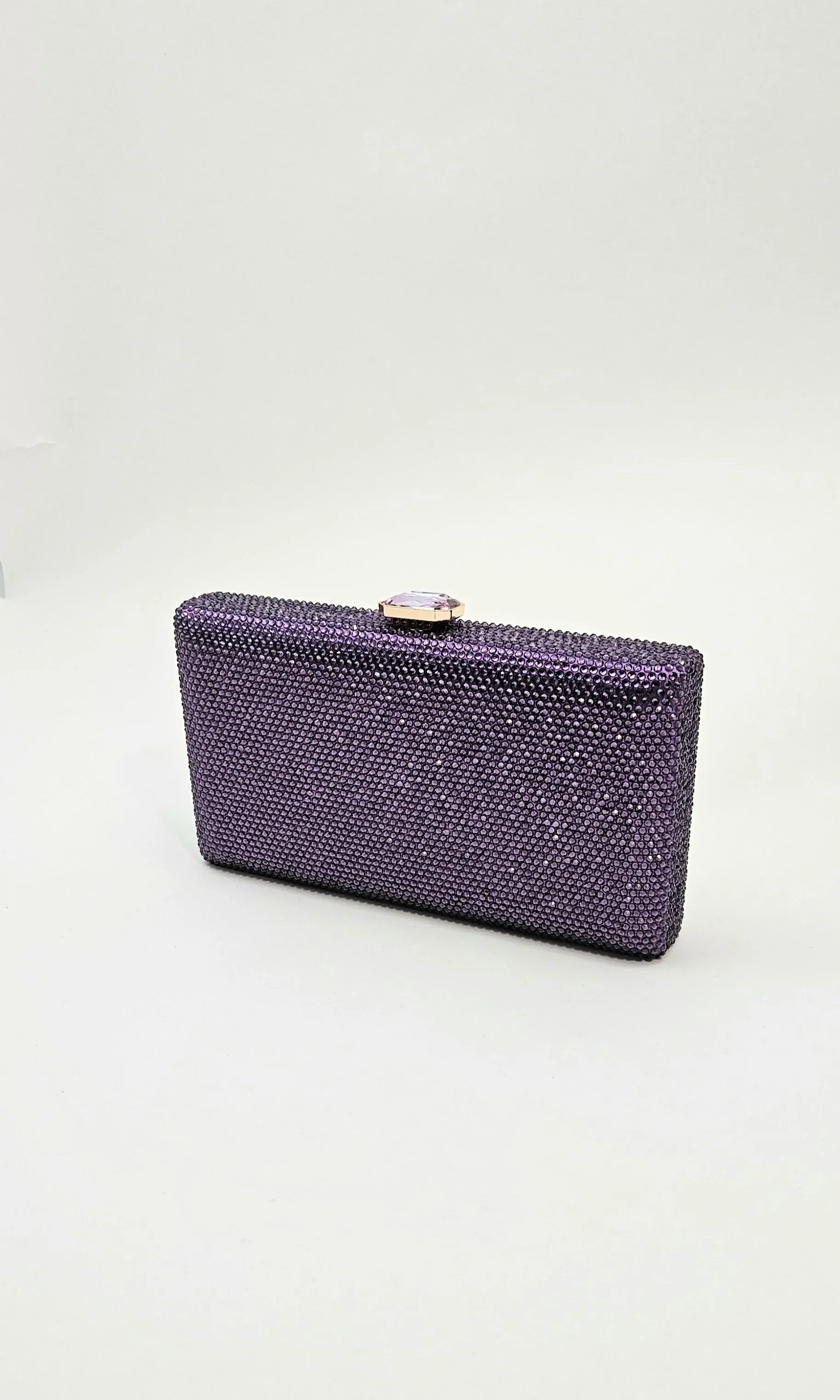 Victoria Diamante Clutch (Purple)