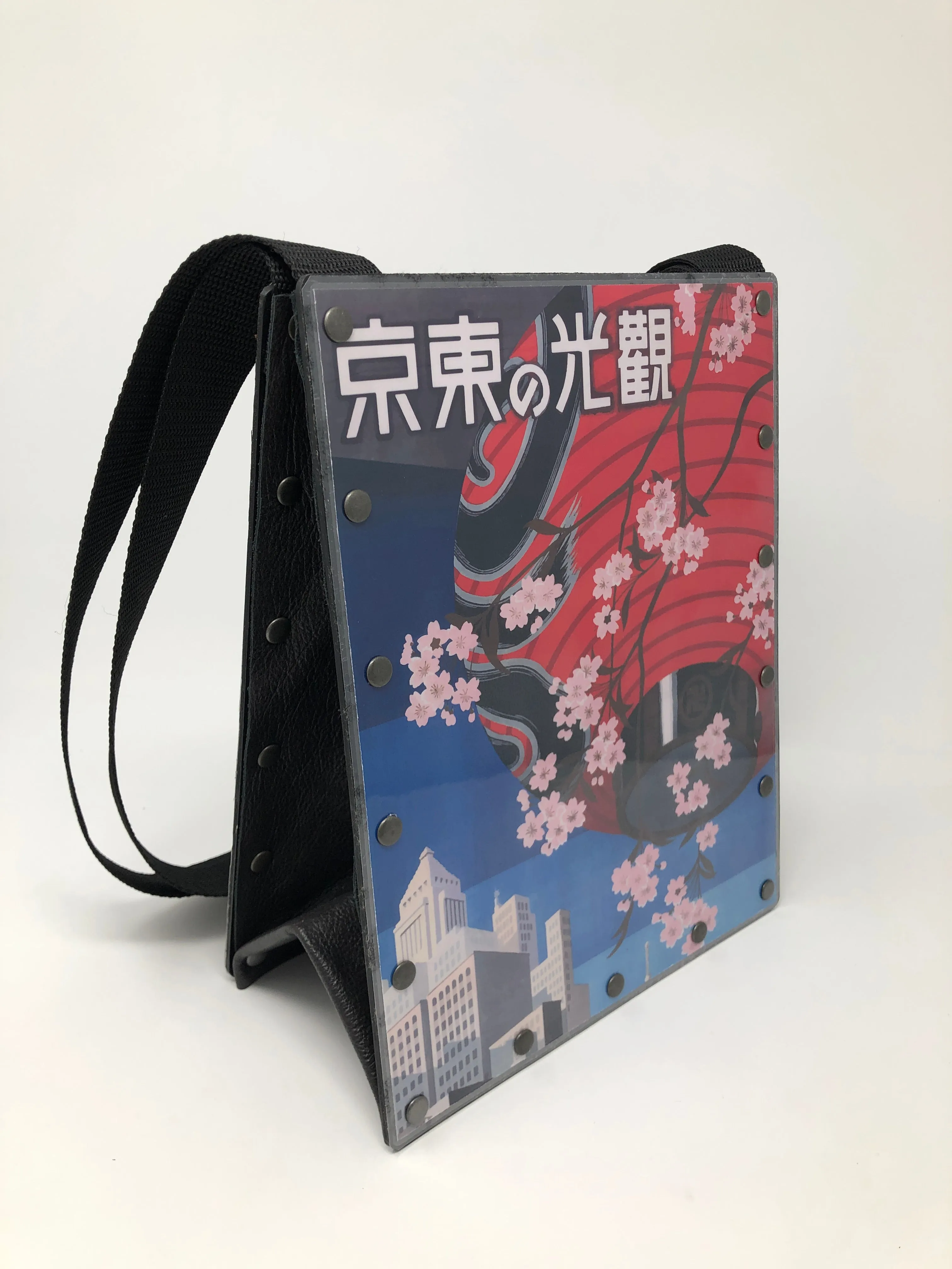 Vintage Graphics Dictionary Purse - Blue Geisha