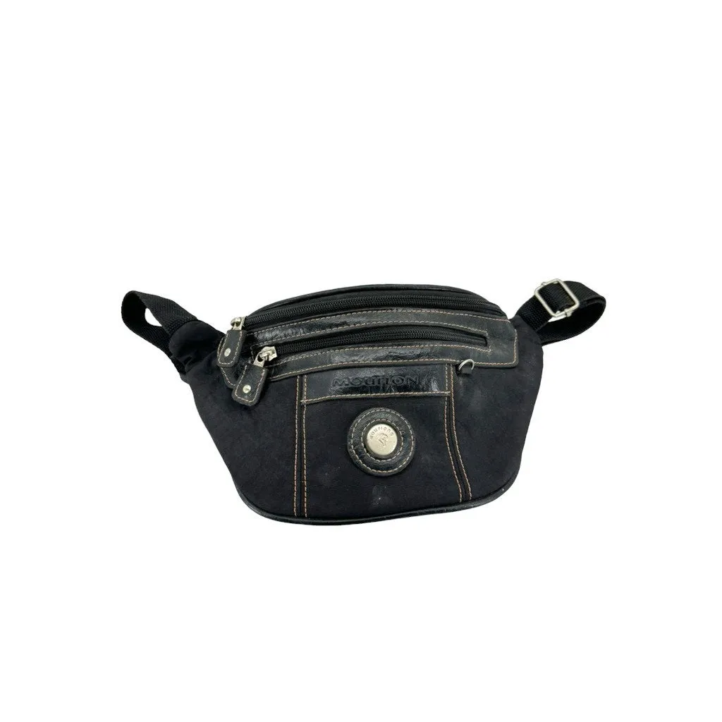 Vintage Mouflon Canvas Leather Waist Belt Bag