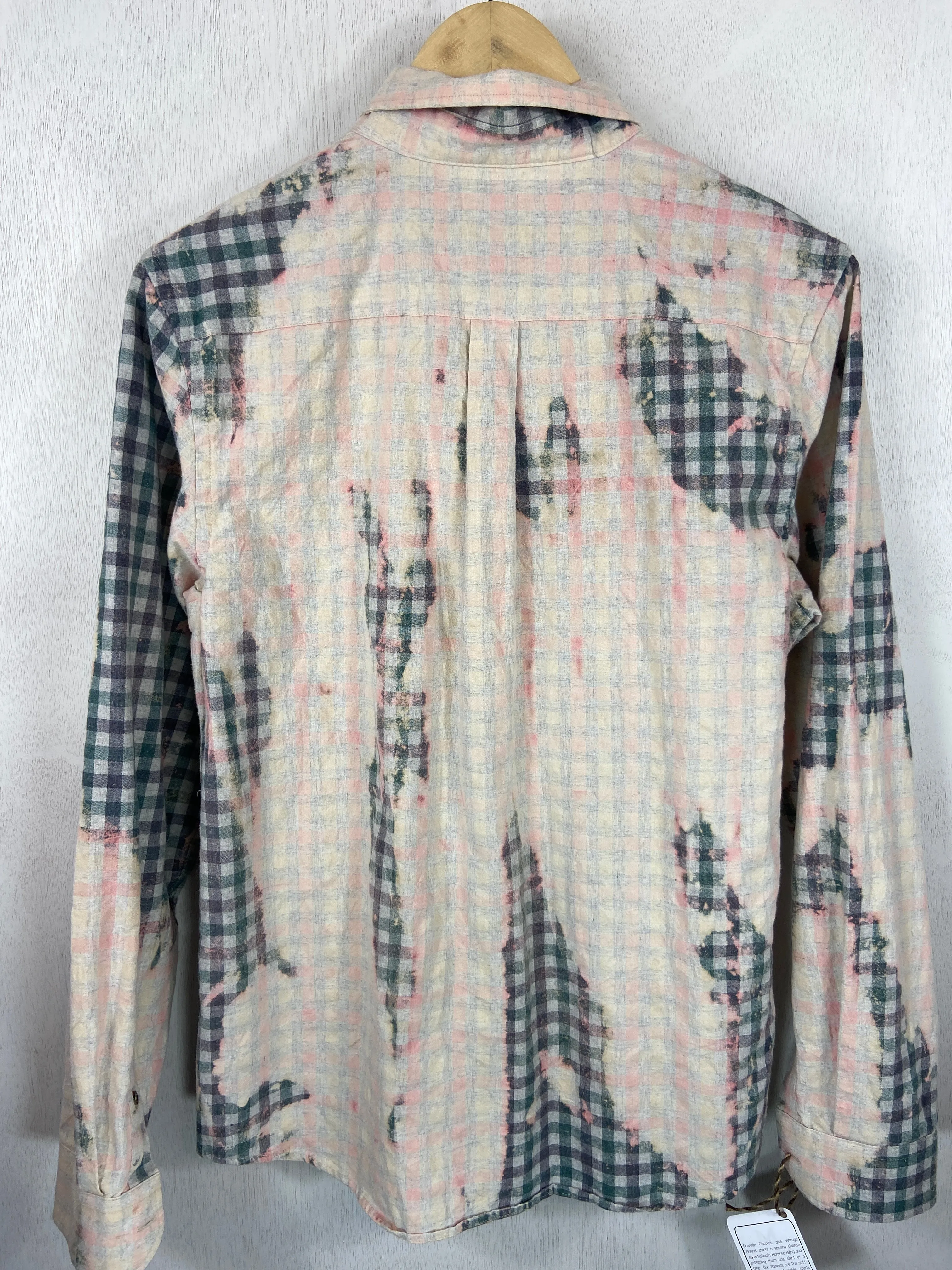 Vintage Pink, Green and Cream Lightweight Cotton Size Medium