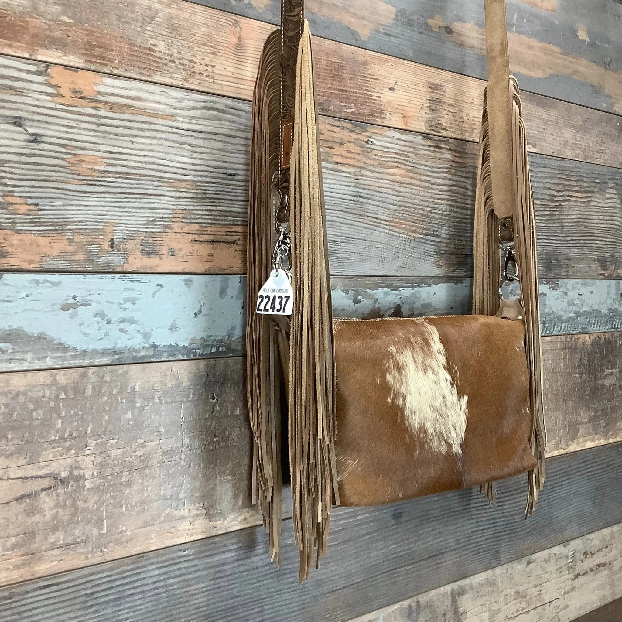 Western Mini Leather Fringe Strap 48" #22437