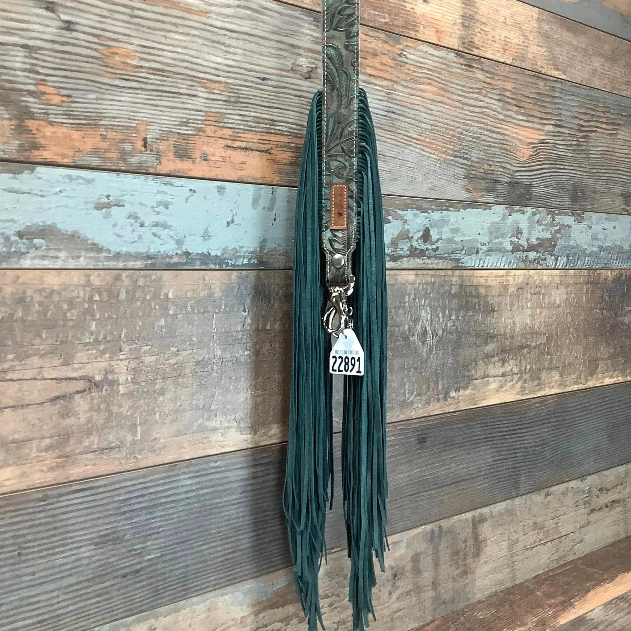 Western Mini Leather Fringe Strap 48" #22891