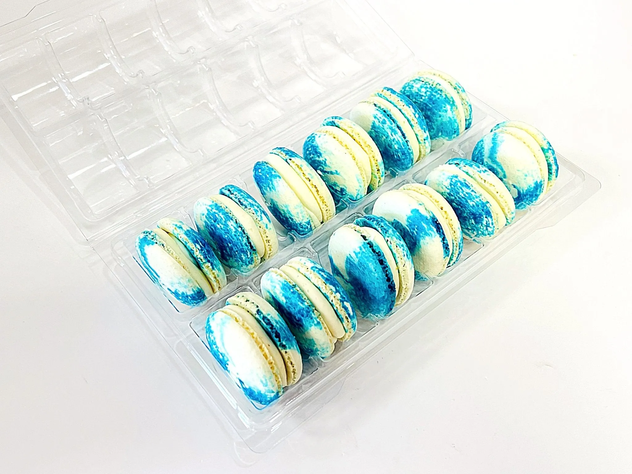 Wholesale Blueberry Cheesecake Vegan Macarons | Available in 24 & 48 Pack