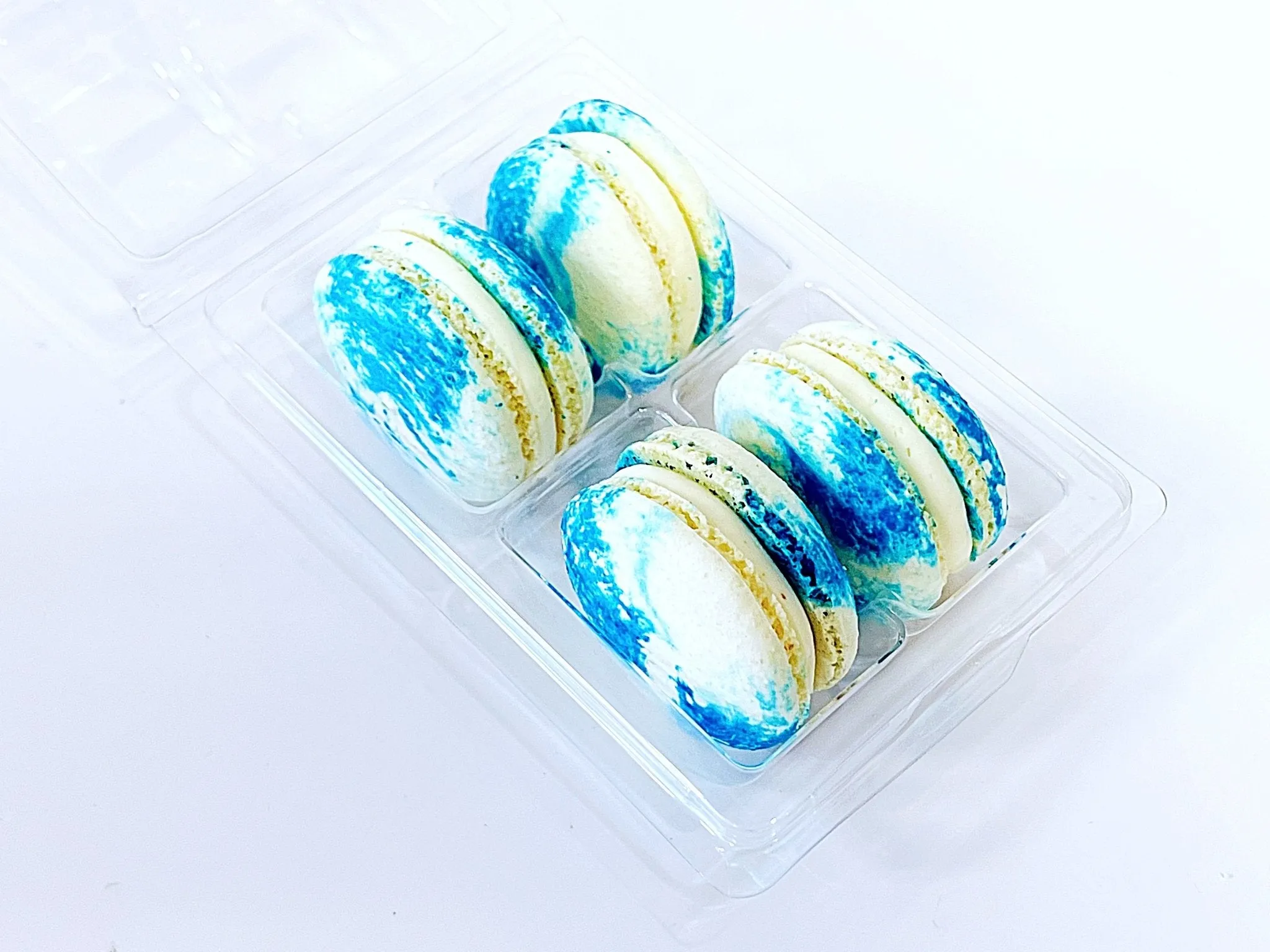 Wholesale Blueberry Cheesecake Vegan Macarons | Available in 24 & 48 Pack