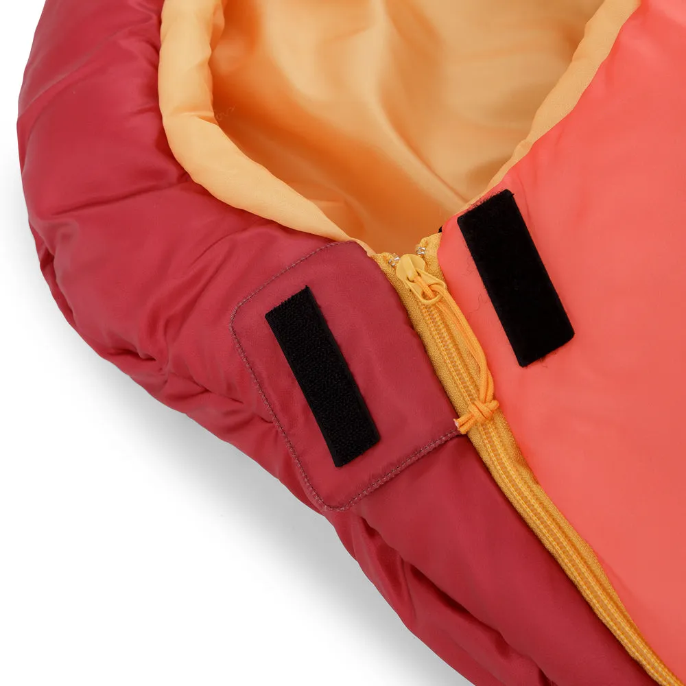 Youth Mummy Kids' Sleeping Bag - Red/Orange