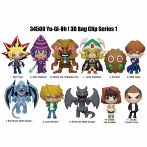 YU-GI-OH! 3D FOAM FIGURAL KEYRING BLIND BAG ASST-24pcs PDQ